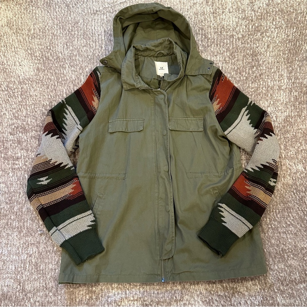 Thread & Supply Western Knit Green Utility Jacket
